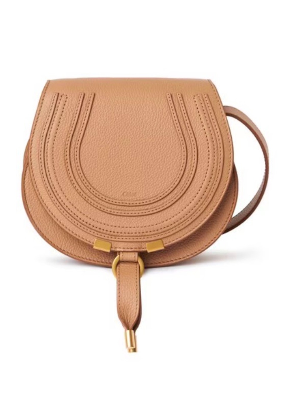 Quiet Luxury Chloe Grained Leather Chic Marcie Crossbody - Picture 14 of 15